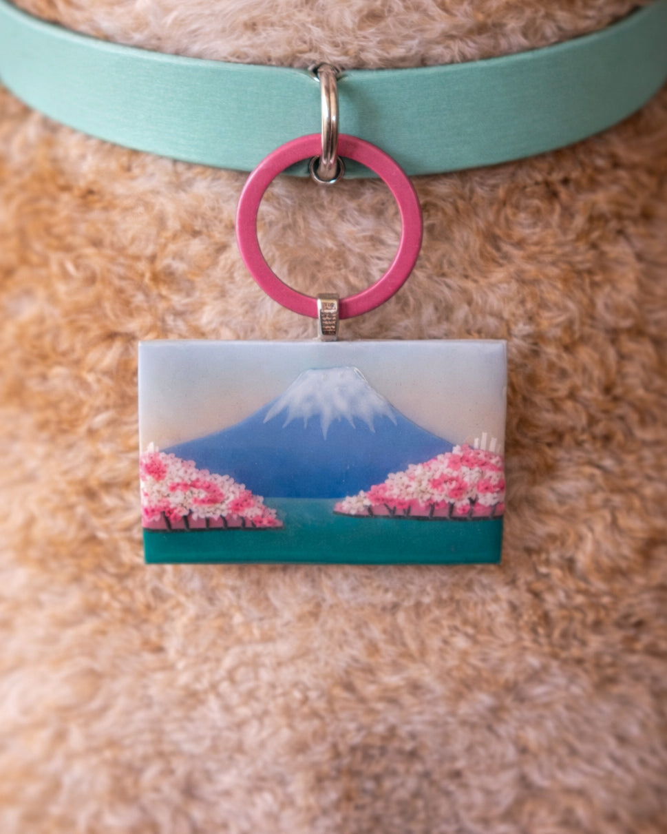 Cherry Blossom Mountain Tag