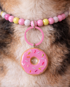 Pink Donut Dog Tag