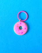Pink Donut Dog Tag