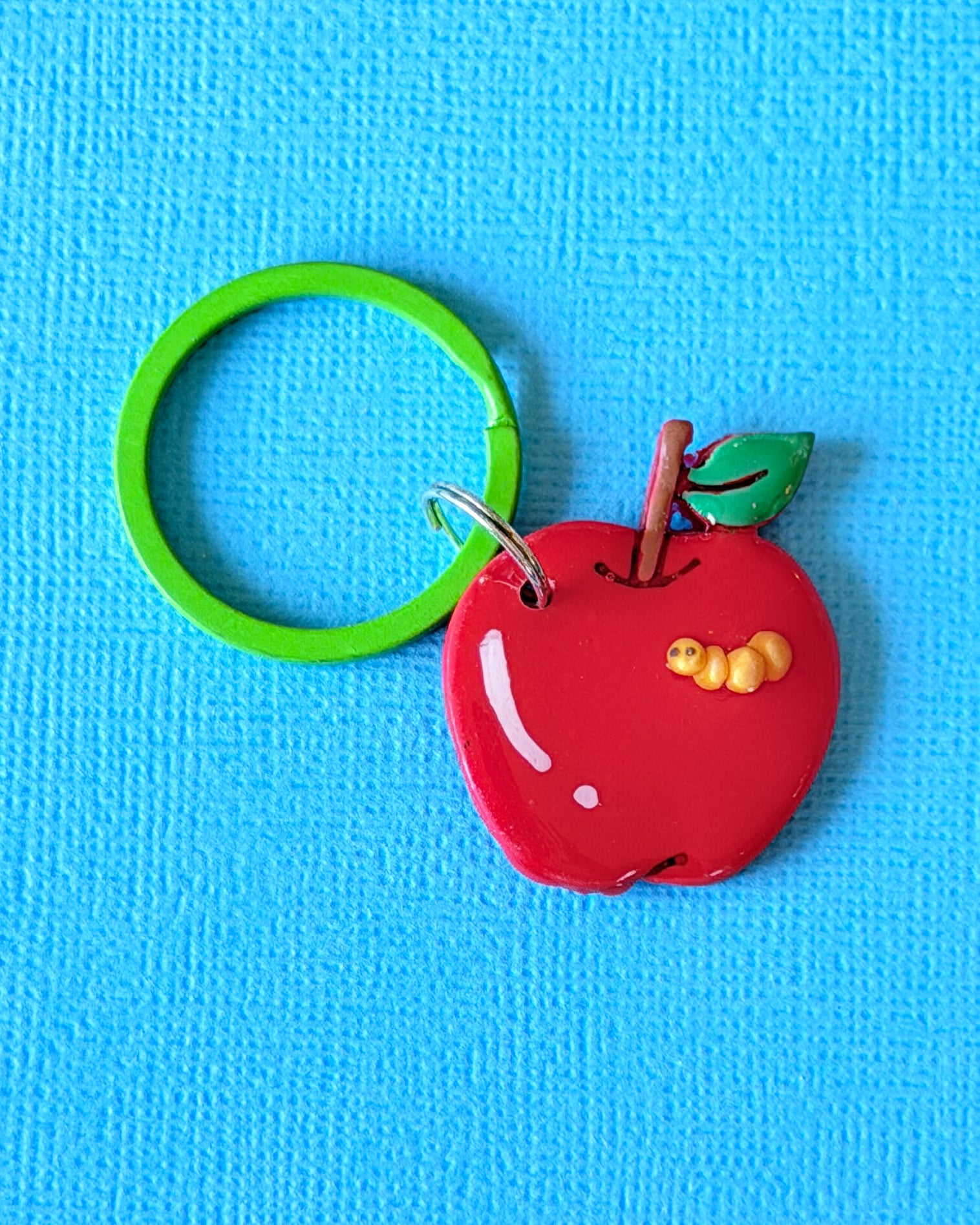 Apple and Worm Tag