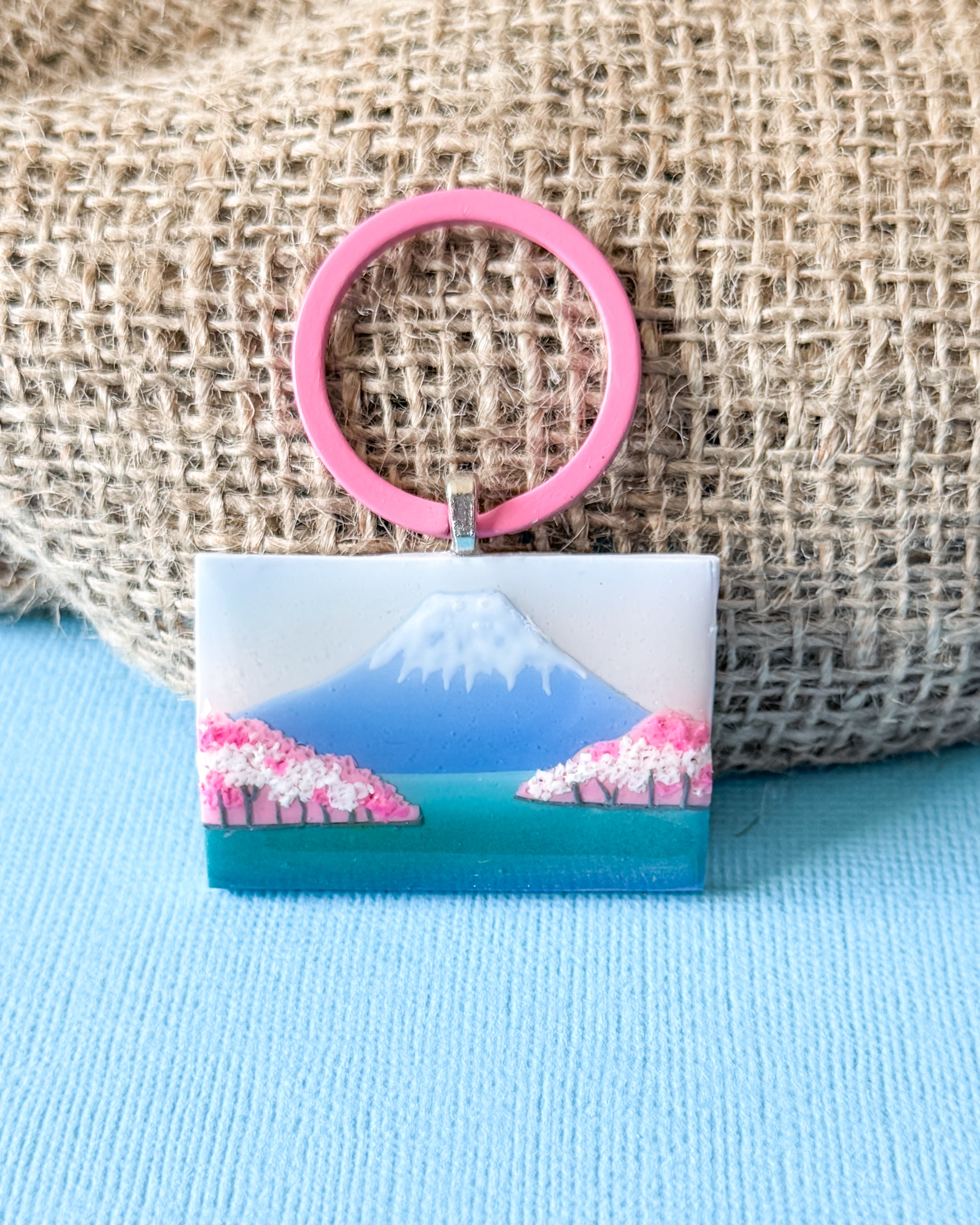 Cherry Blossom Mountain Tag